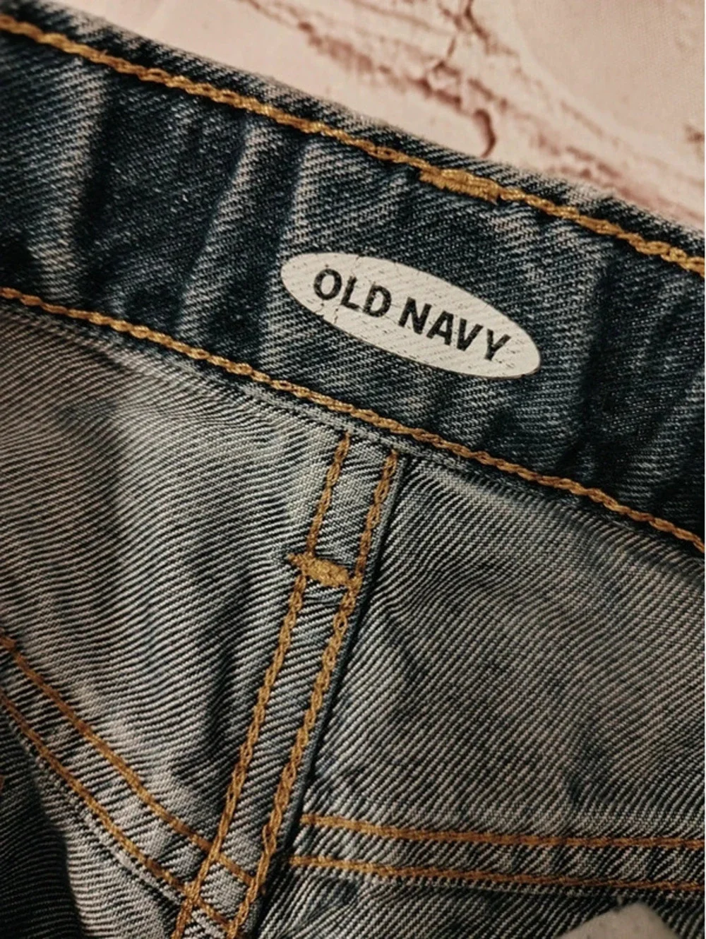 Old Navy Girls Denim Cutoff Shorts Blue Jean Frayed Cuffed Hem Size 10